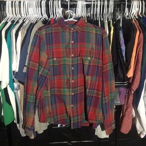Polo Navajo Flannel Button Up (Xl)